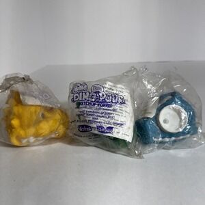 NOS NEW Lot‎ of 3 dif Vintage Collectors 1992 Heinz Dino-Pour Ketchup Topper